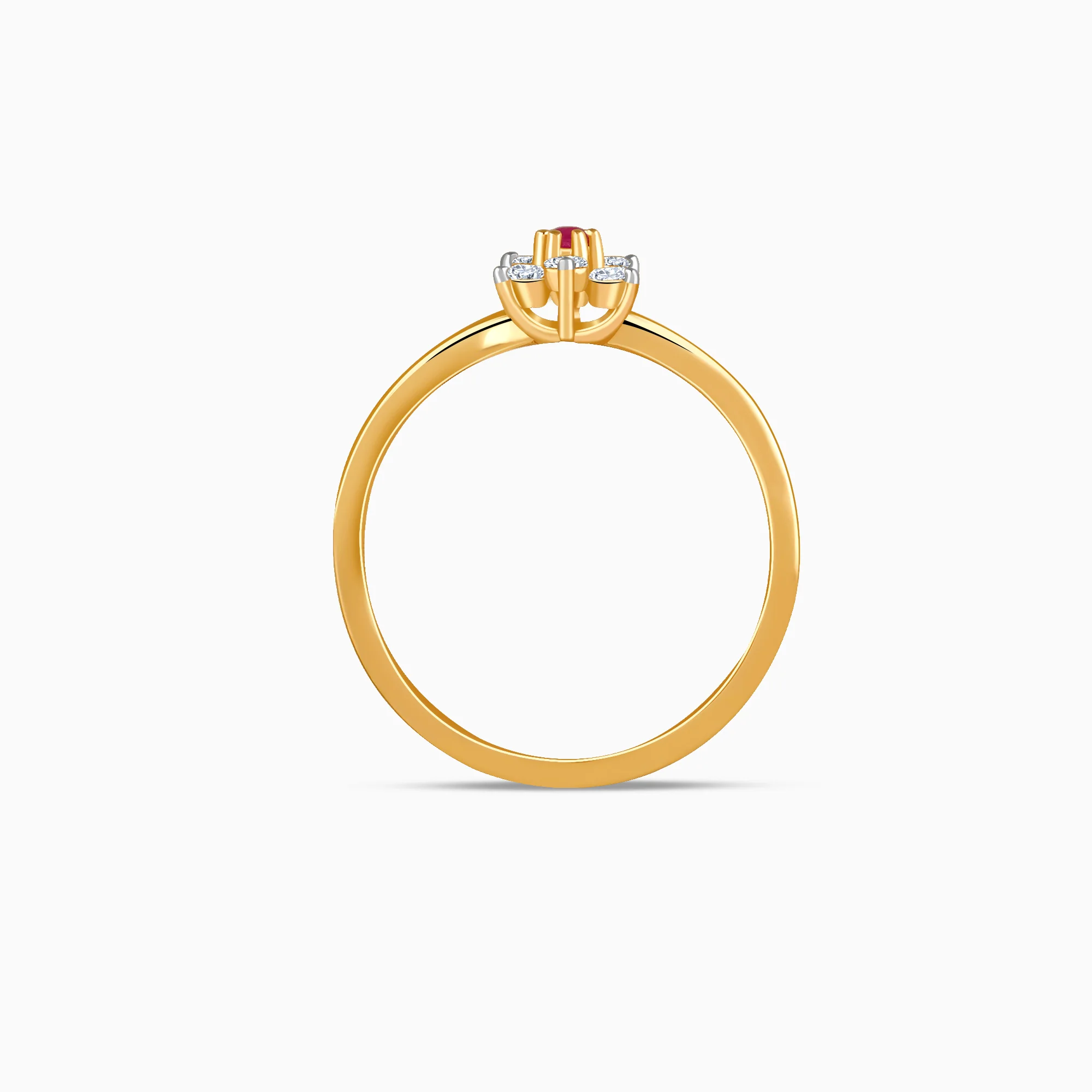 Gold Stellar Swirl Lab Grown Diamond Ring - Image 5