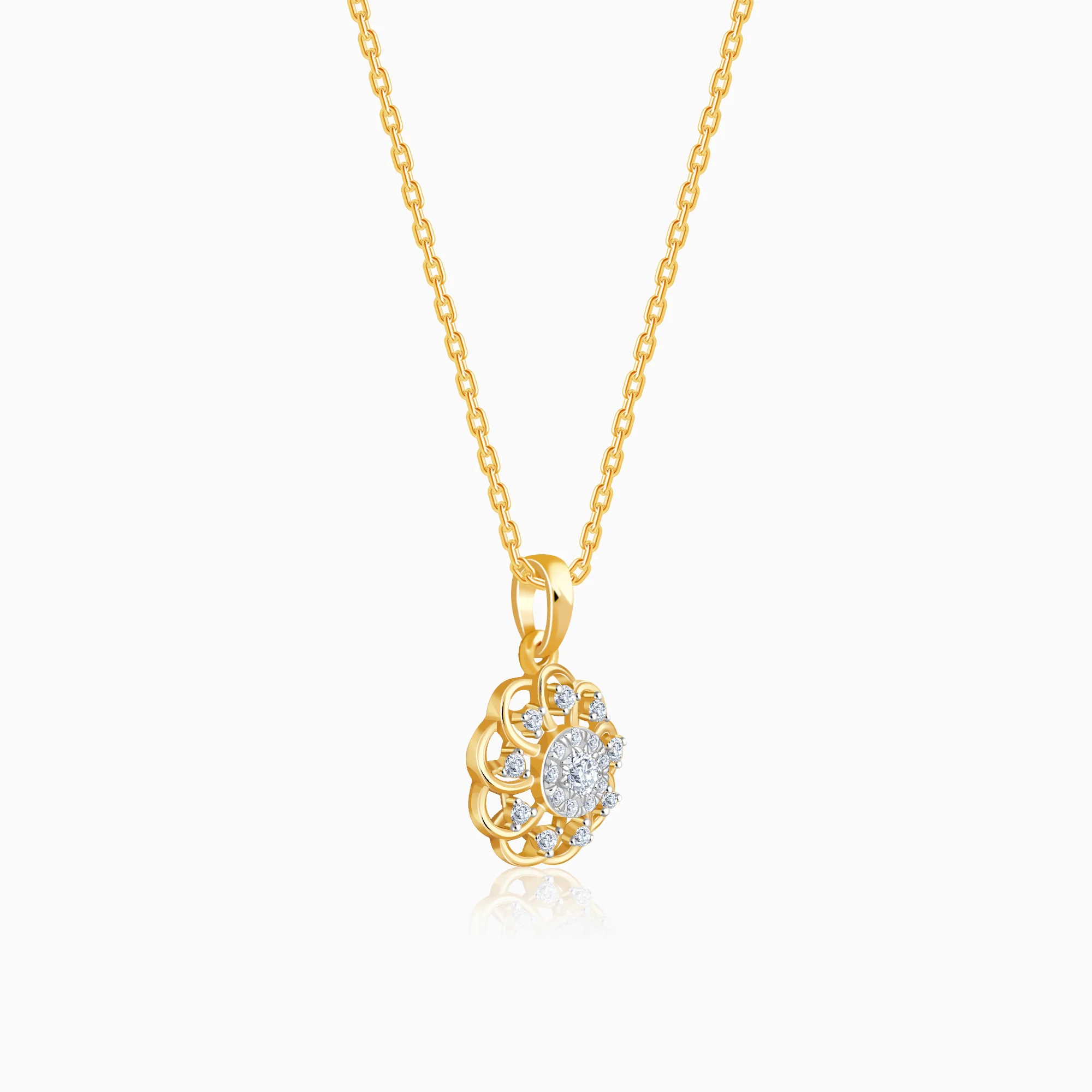 Gold Sunlit Sparkle Lab Grown Diamond - Image 4