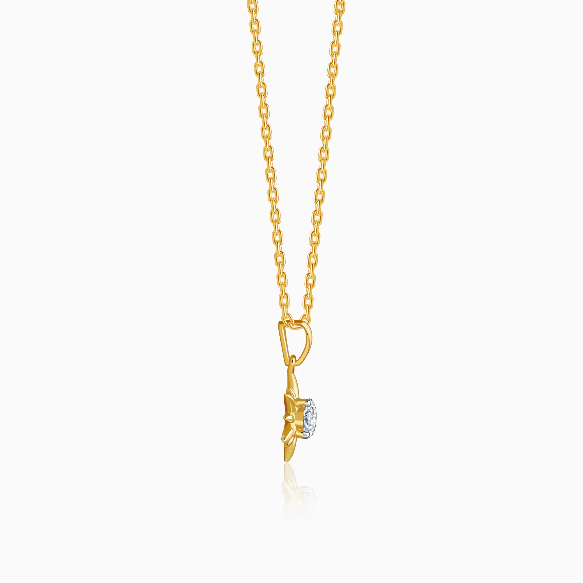 Gold Sunshine Dream Lab Grown Diamond Pendant - Image 5