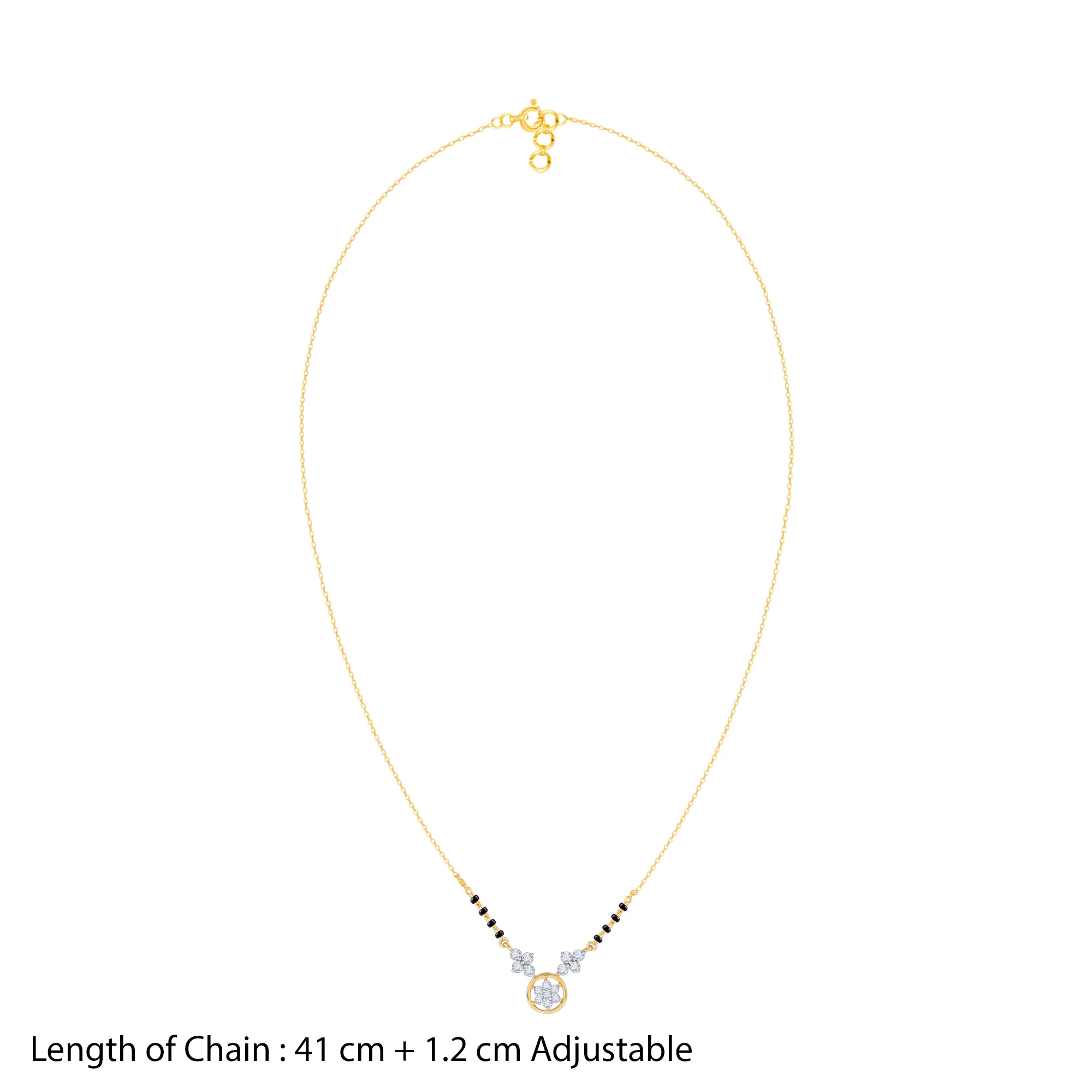 Gold Swapna Lab Grown Diamond Mangalsutra - Image 5