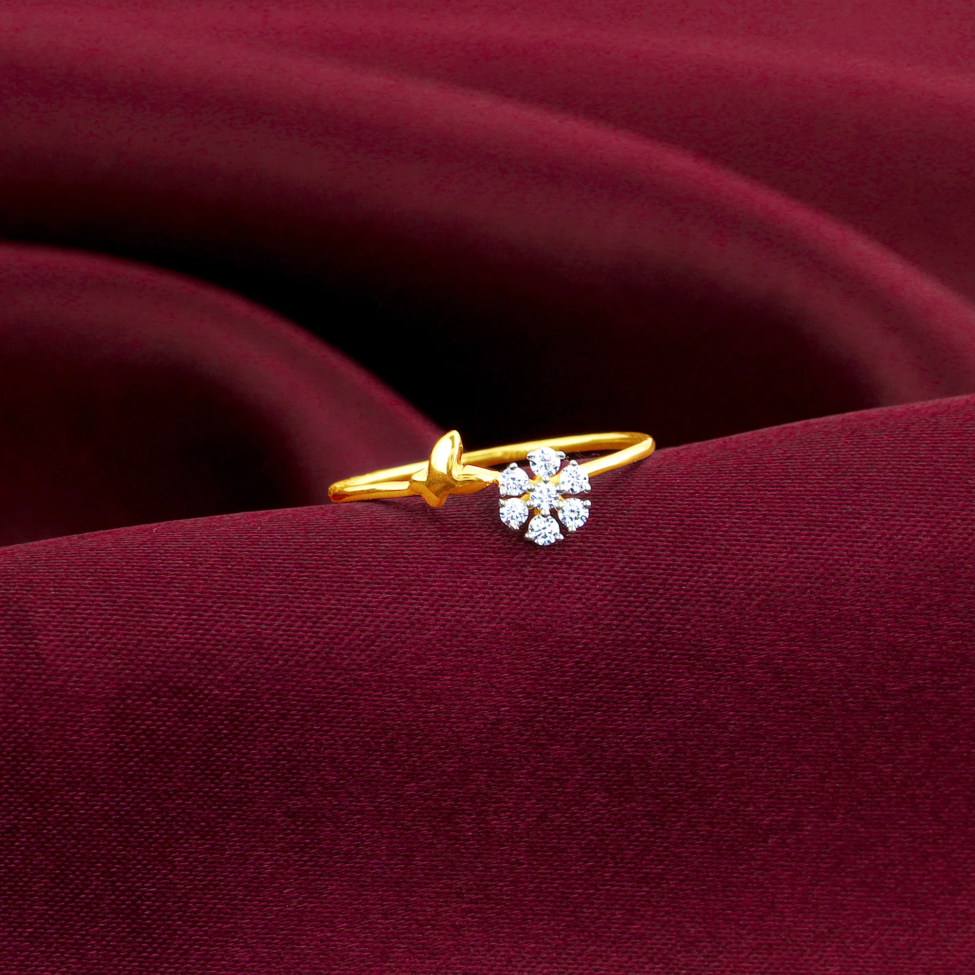 Gold Sweet Nectar Diamond Ring - Image 2