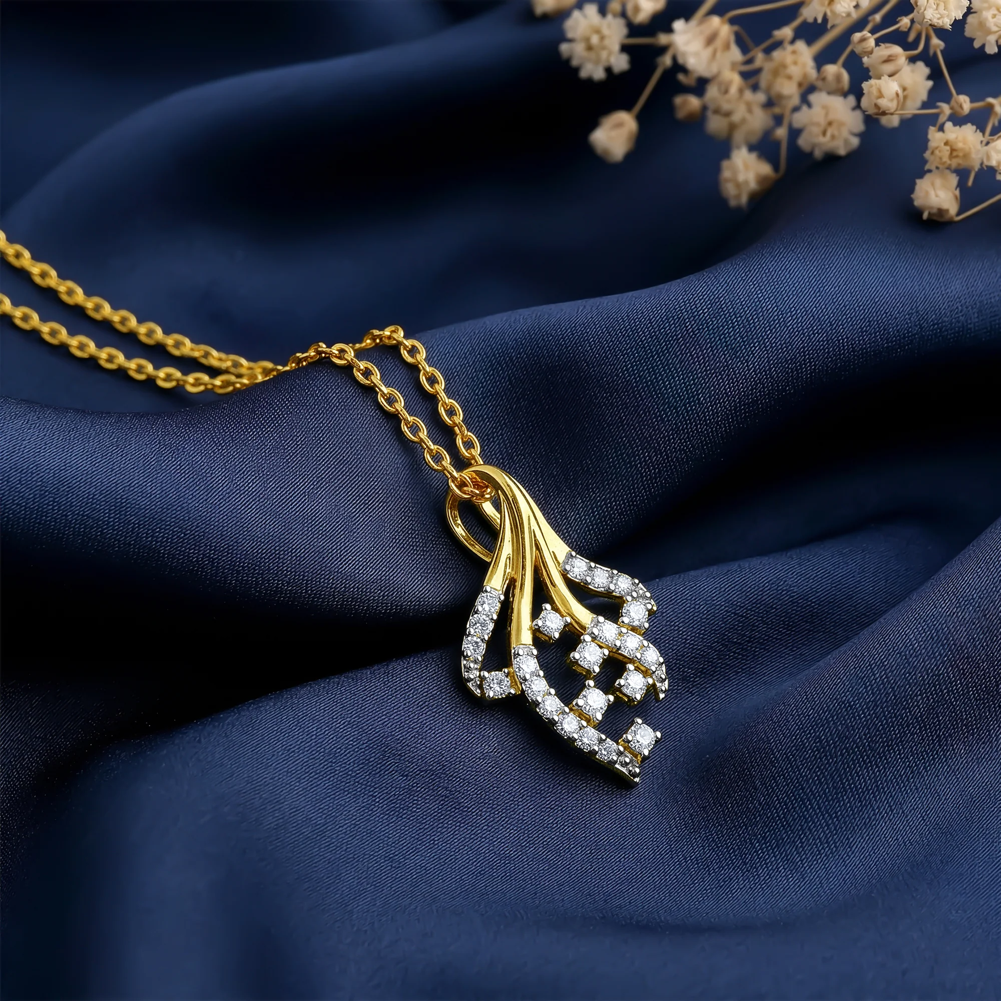 Gold Sylva Lab Grown Diamond Pendant - Image 2