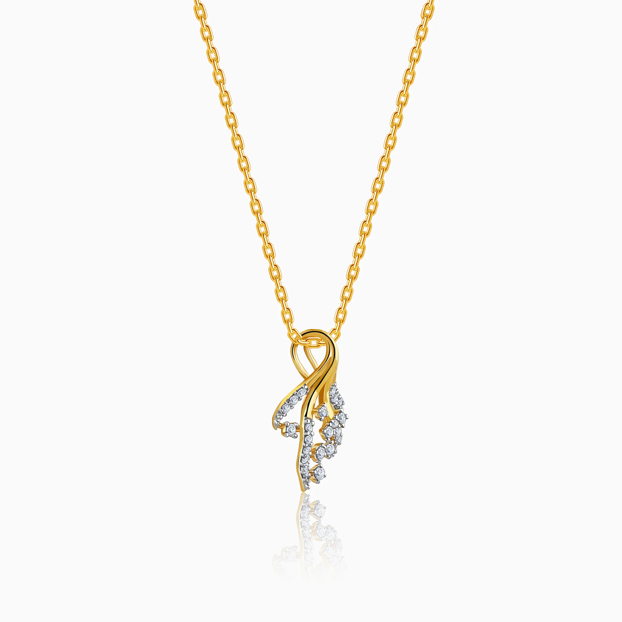 Gold Sylva Lab Grown Diamond Pendant - Image 4
