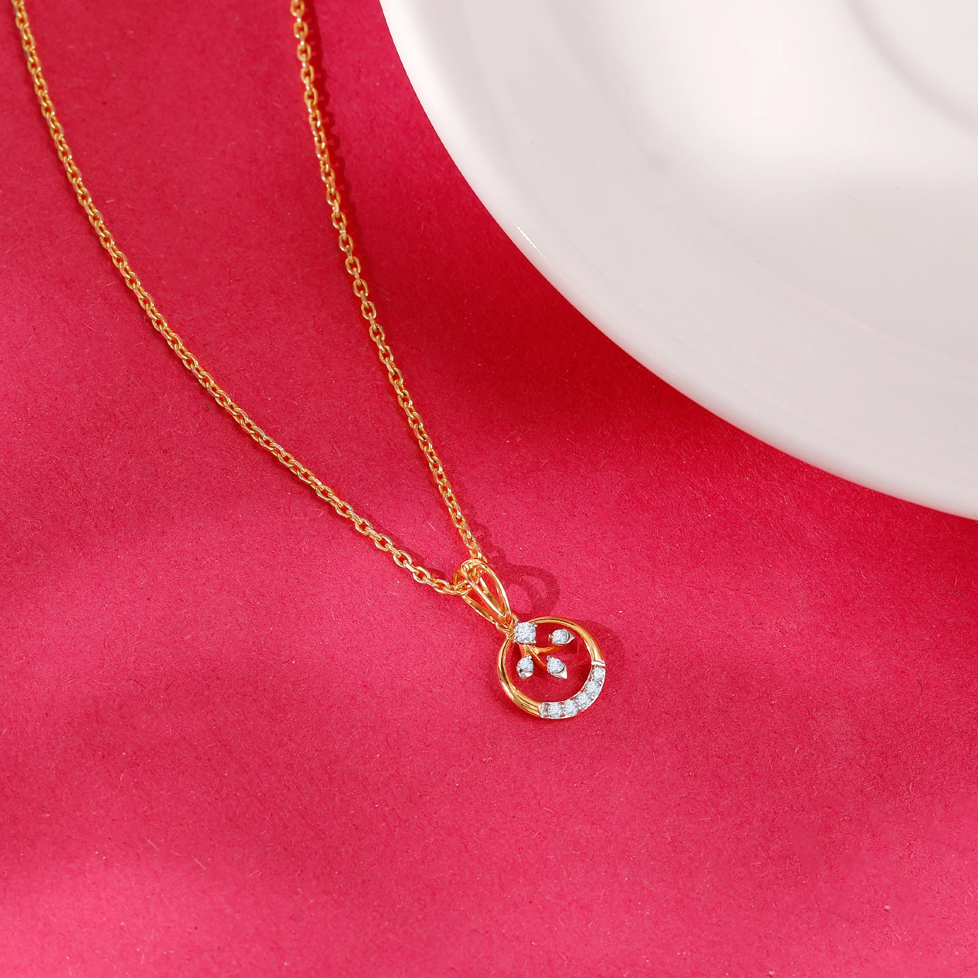 Gold Trance Lab Grown Diamond Pendant - Image 2