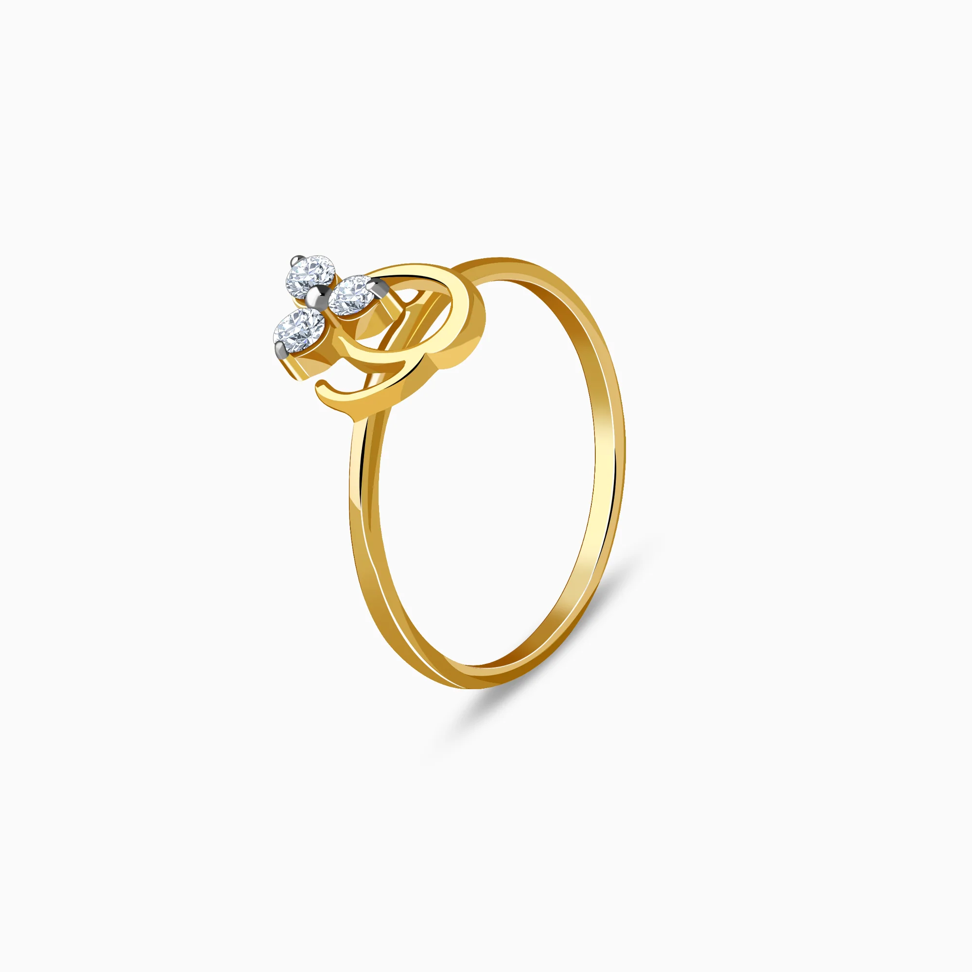 Gold Trilea Lab Grown Diamond Ring - Image 4