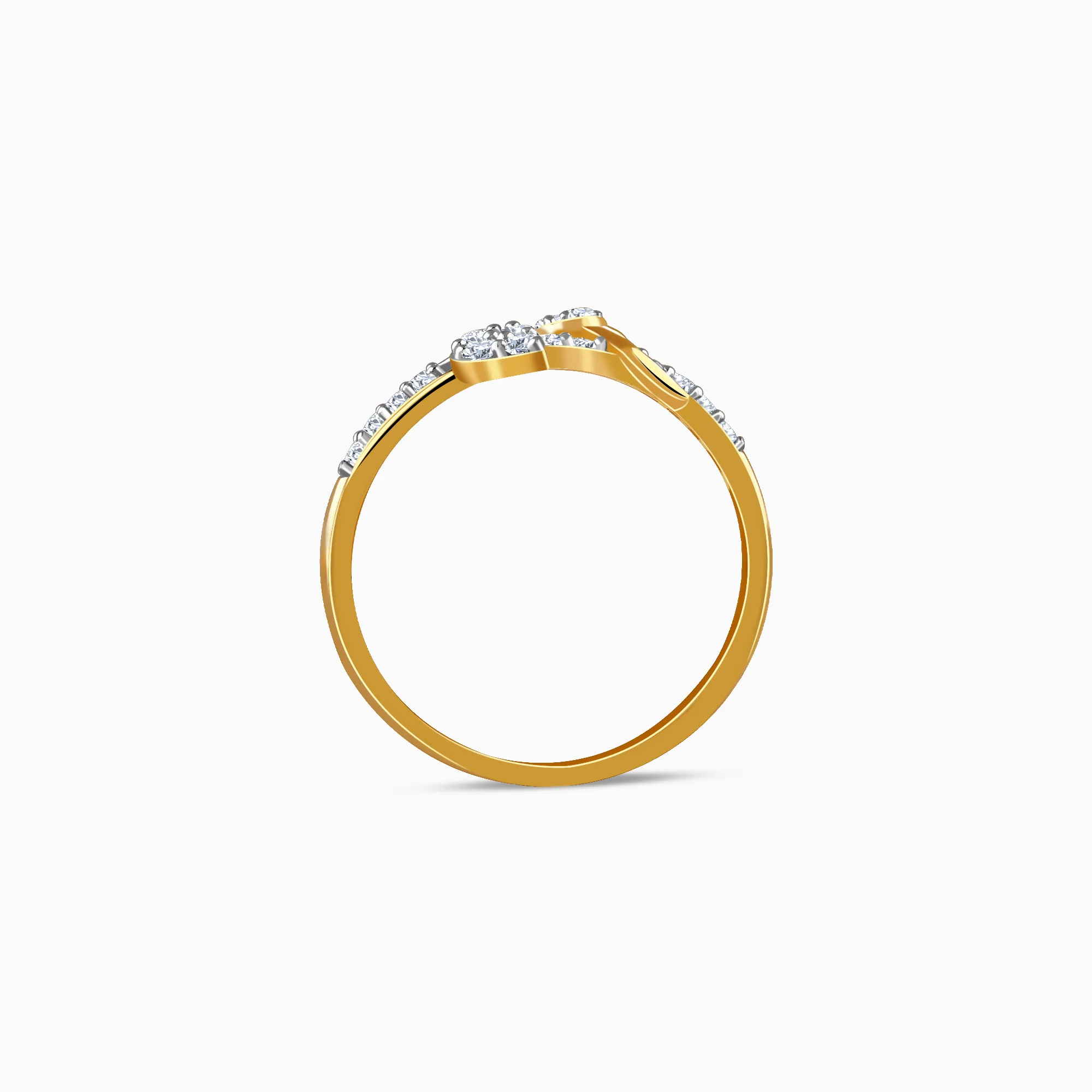 Gold Tulip Whisper Lab Grown Diamond Ring (Size 12) - Image 5