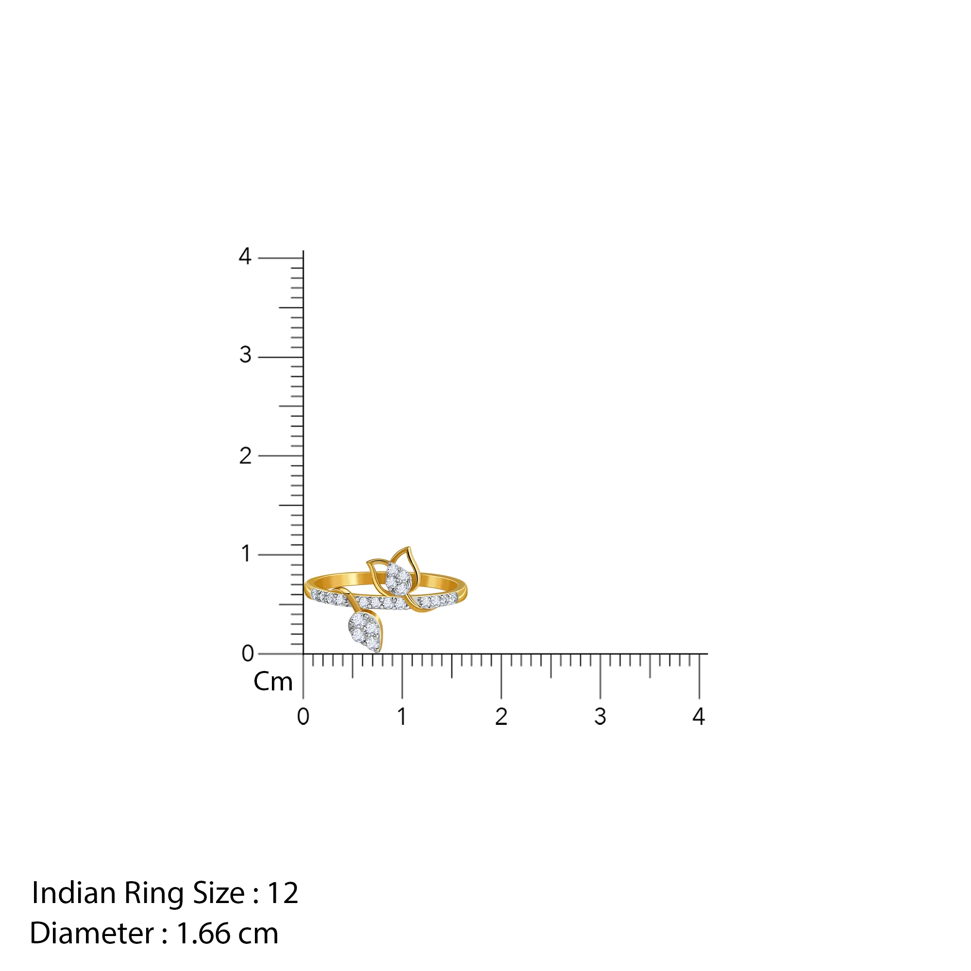 Gold Tulip Whisper Lab Grown Diamond Ring (Size 12) - Image 6