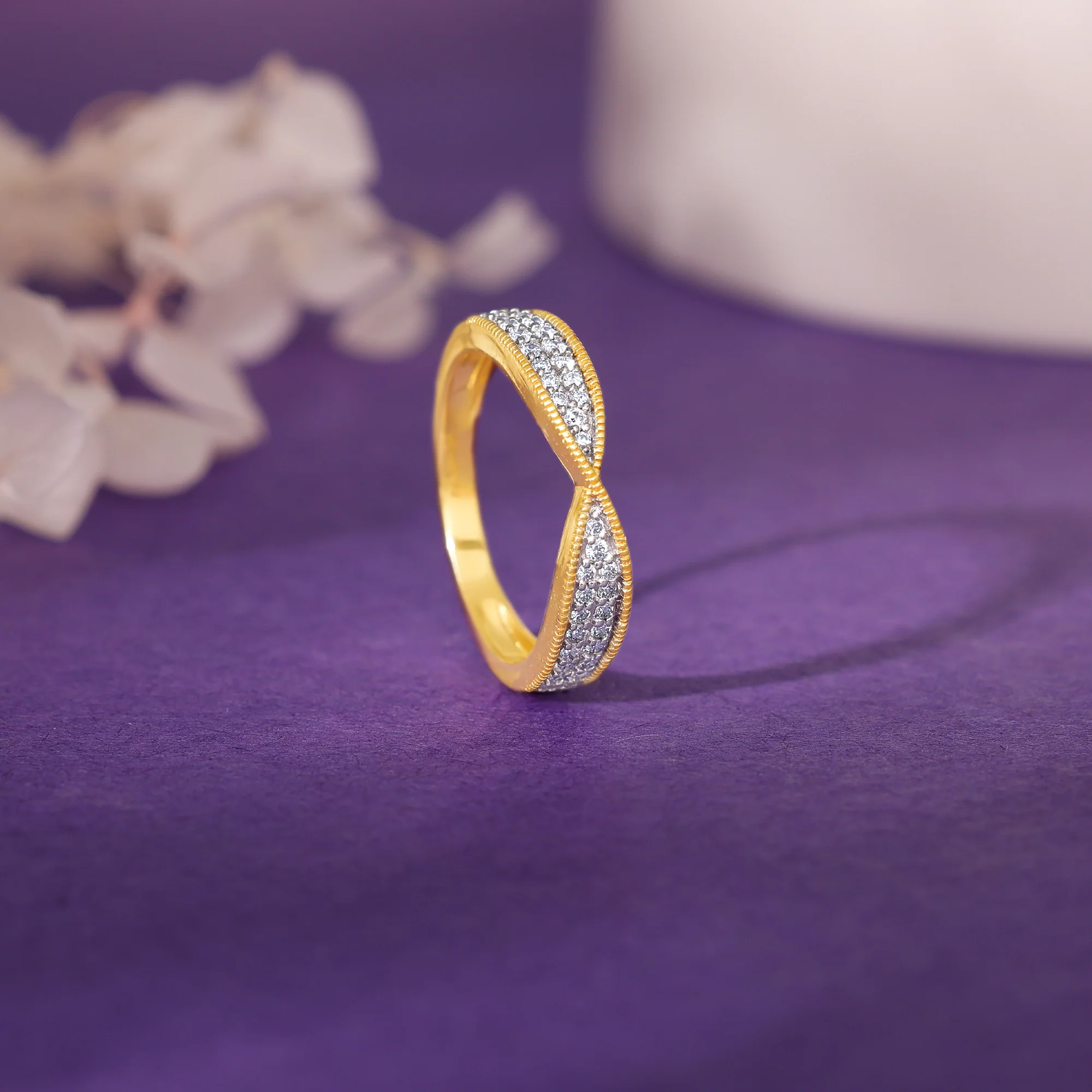 Gold Twined Desire Diamond Ring - Image 2