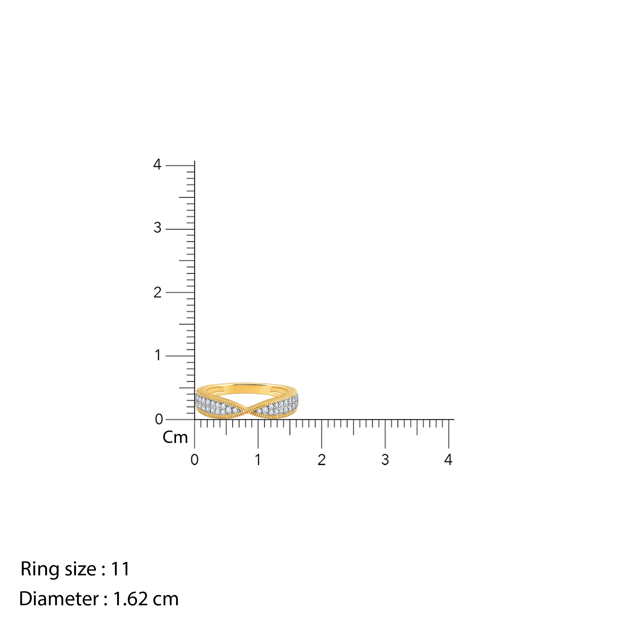 Gold Twined Desire Diamond Ring - Image 4