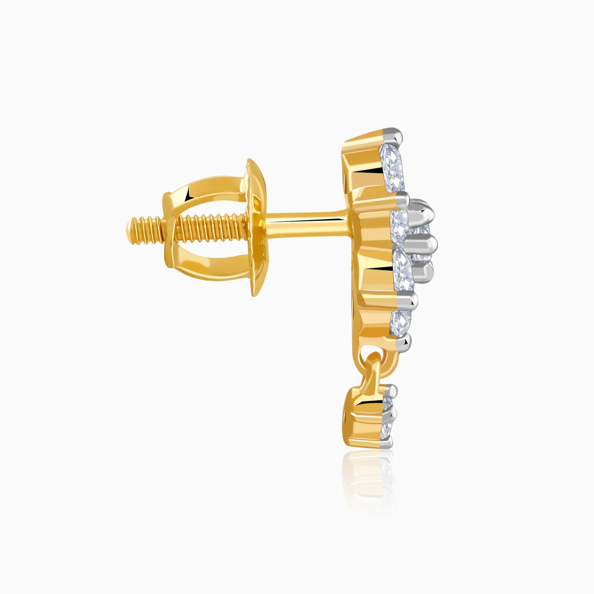 Gold Twinklebee Lab Grown Diamond Earrings - Image 5