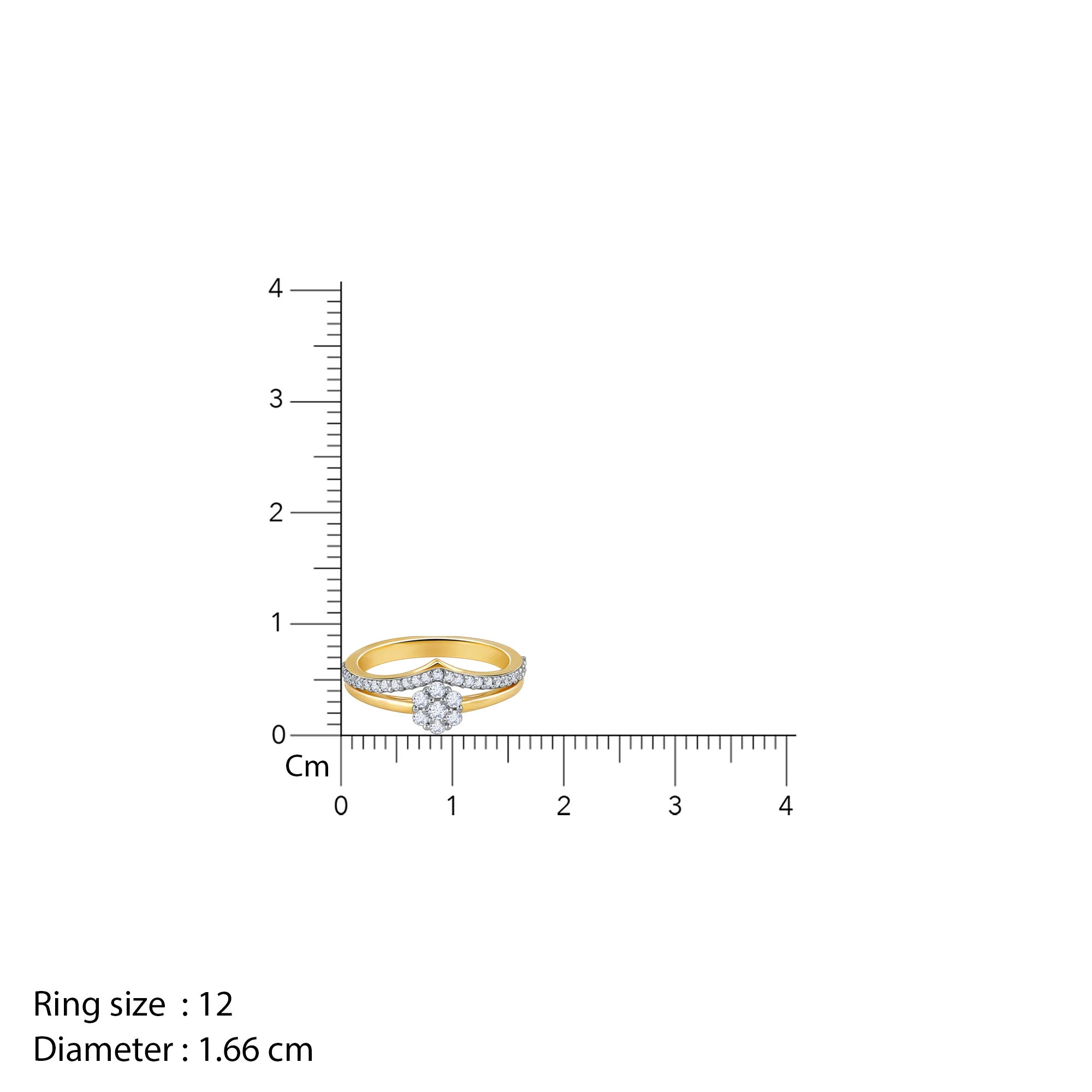 Gold Vanki Twist Diamond Ring - Image 6