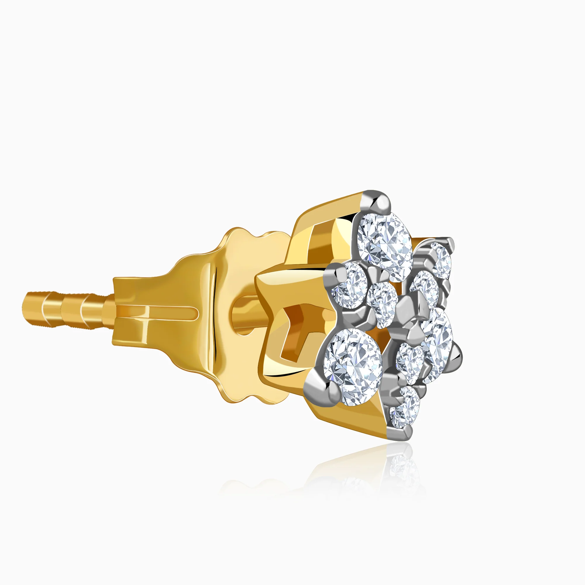 Gold Vespera Lab Grown Diamond Earrings - Image 4