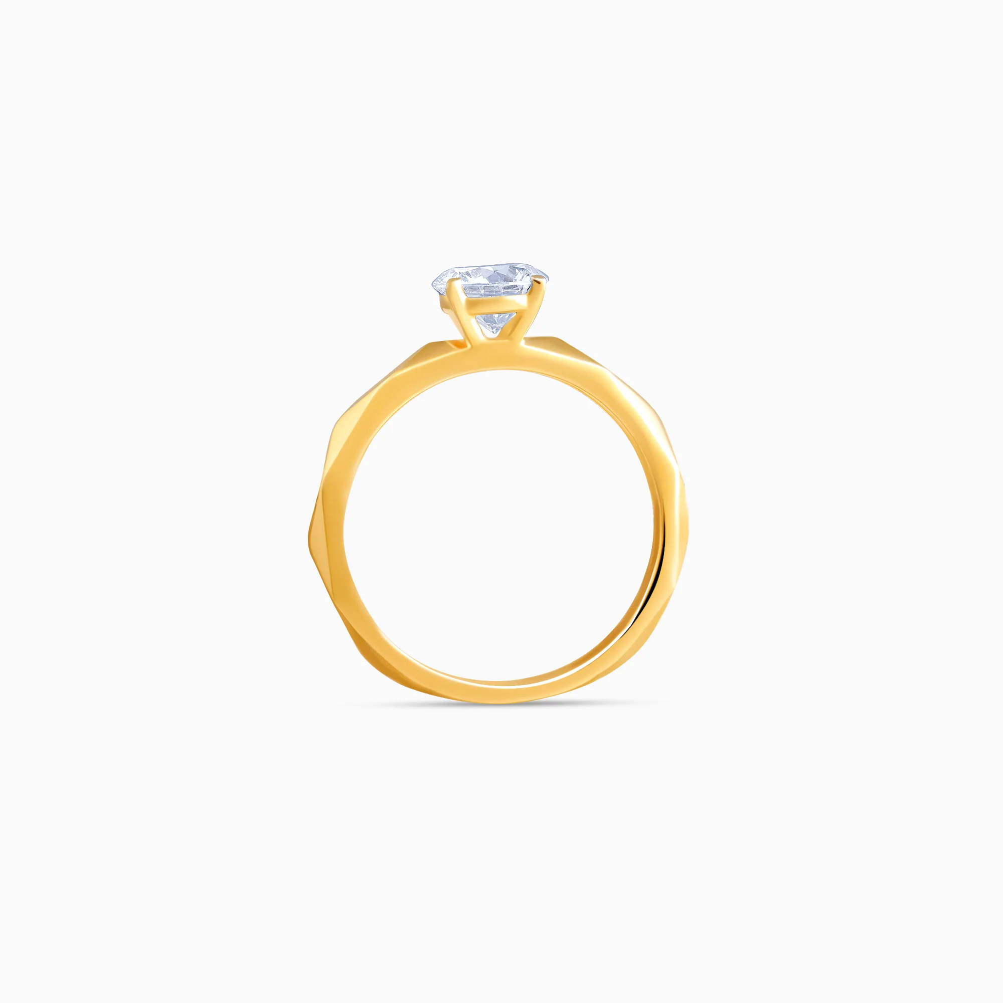 Gold Vow Solitaire Lab Grown Diamond Ring - Image 5