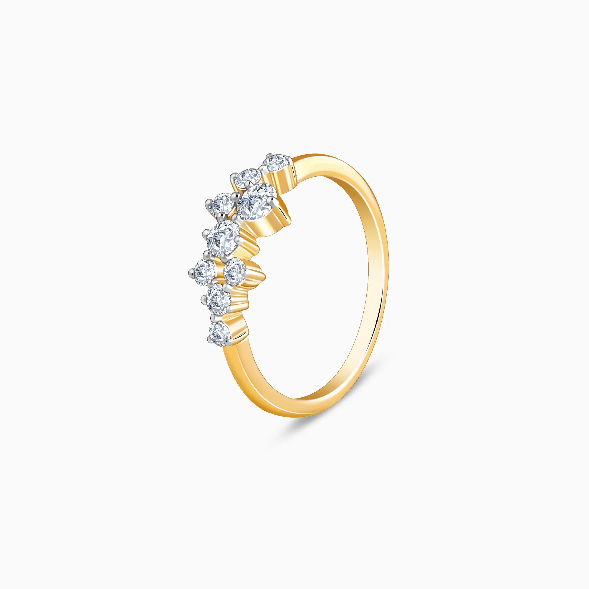 Gold Whispering Dew Lab Grown Diamond Ring - Image 4