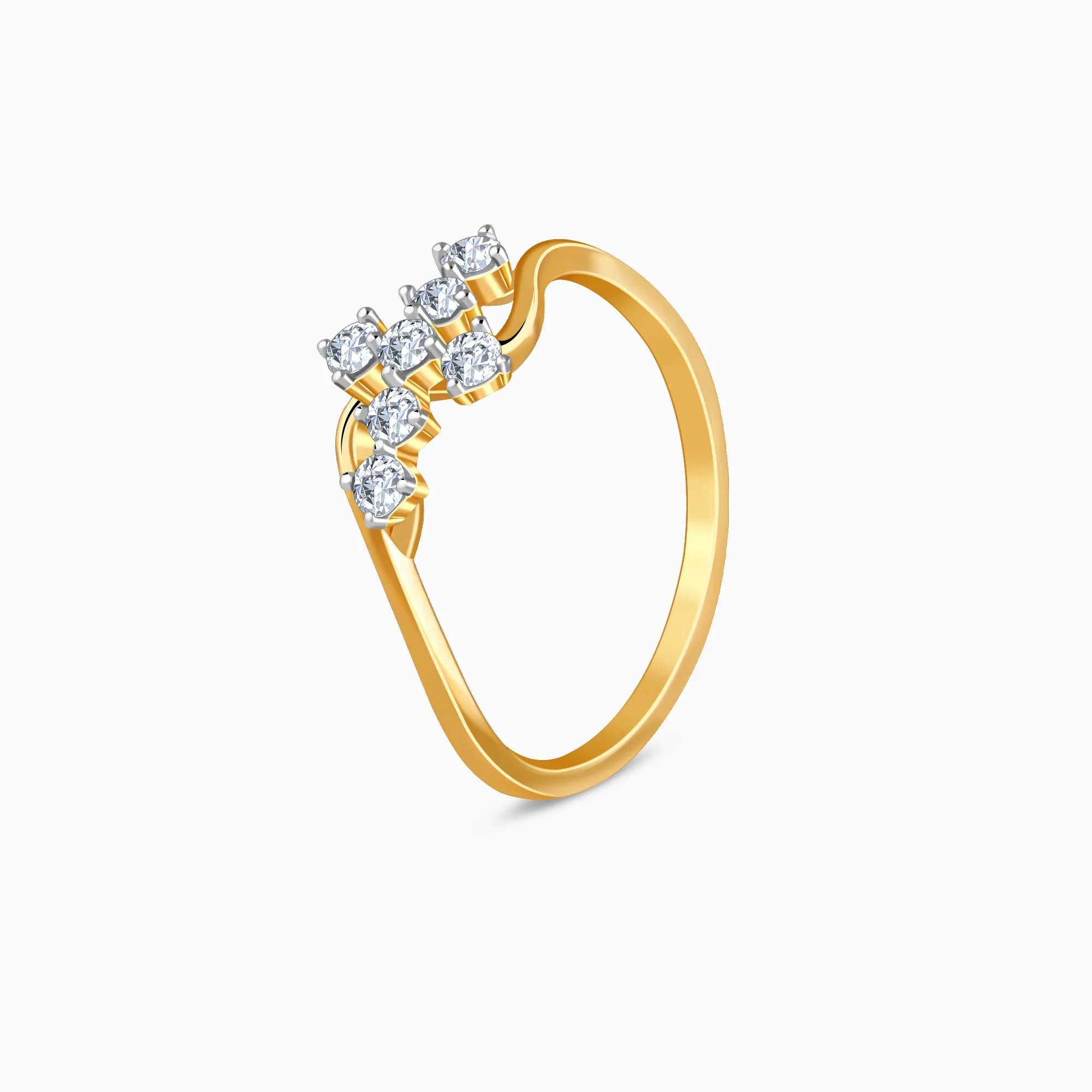Gold Willow Lab Grown Diamond Ring - Image 4