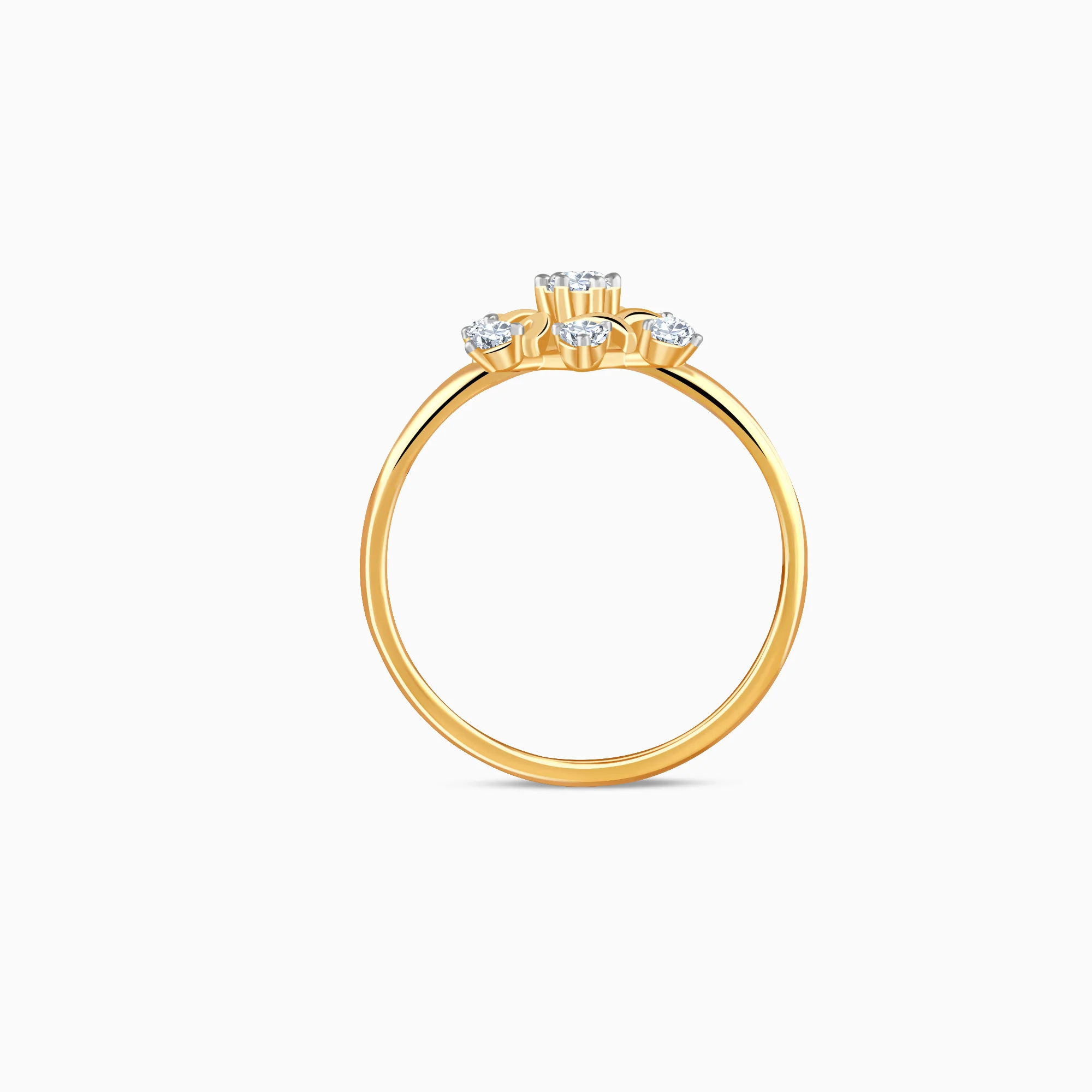 Gold Winter Bloom Lab Grown Diamond Ring - Image 5