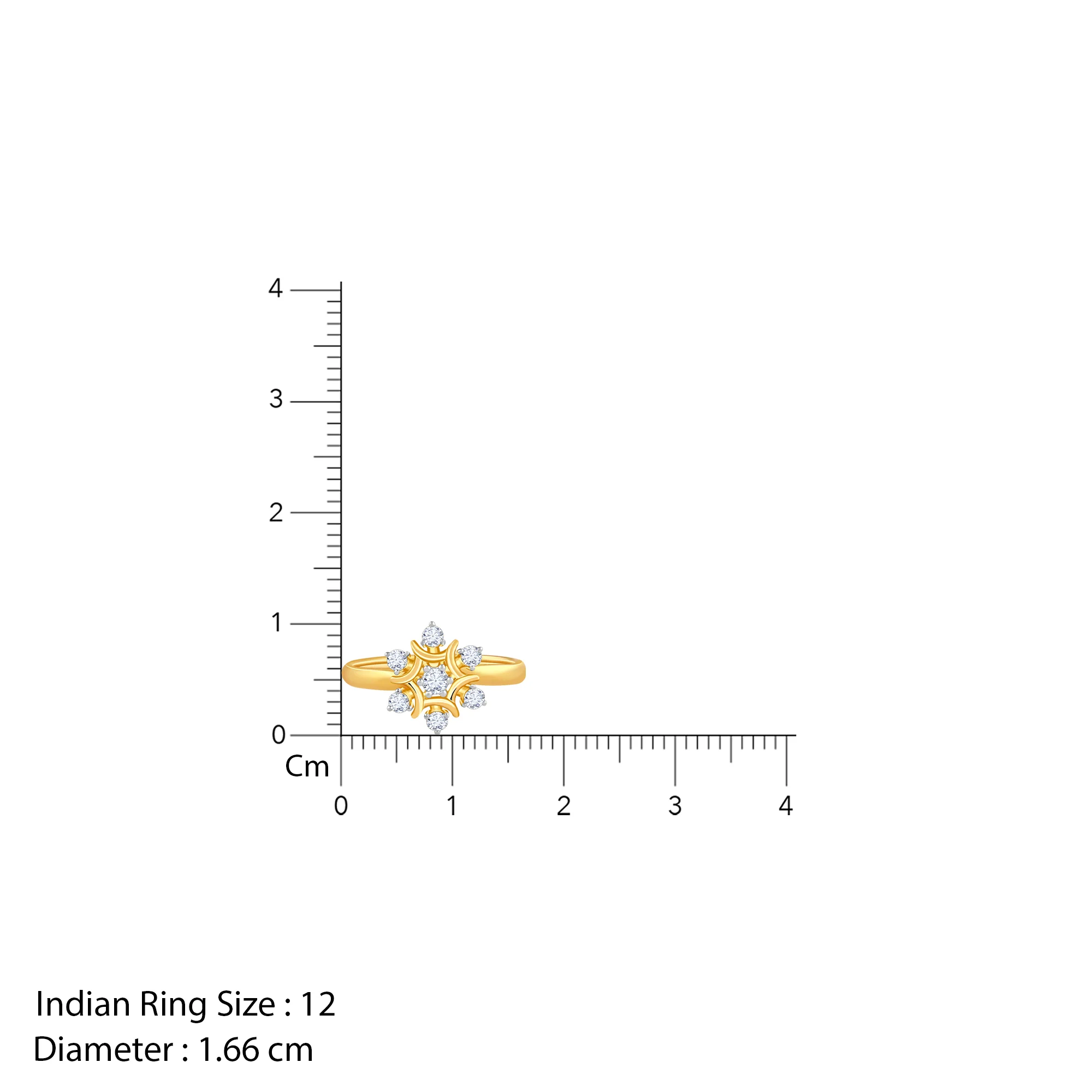 Gold Winter Bloom Lab Grown Diamond Ring - Image 6