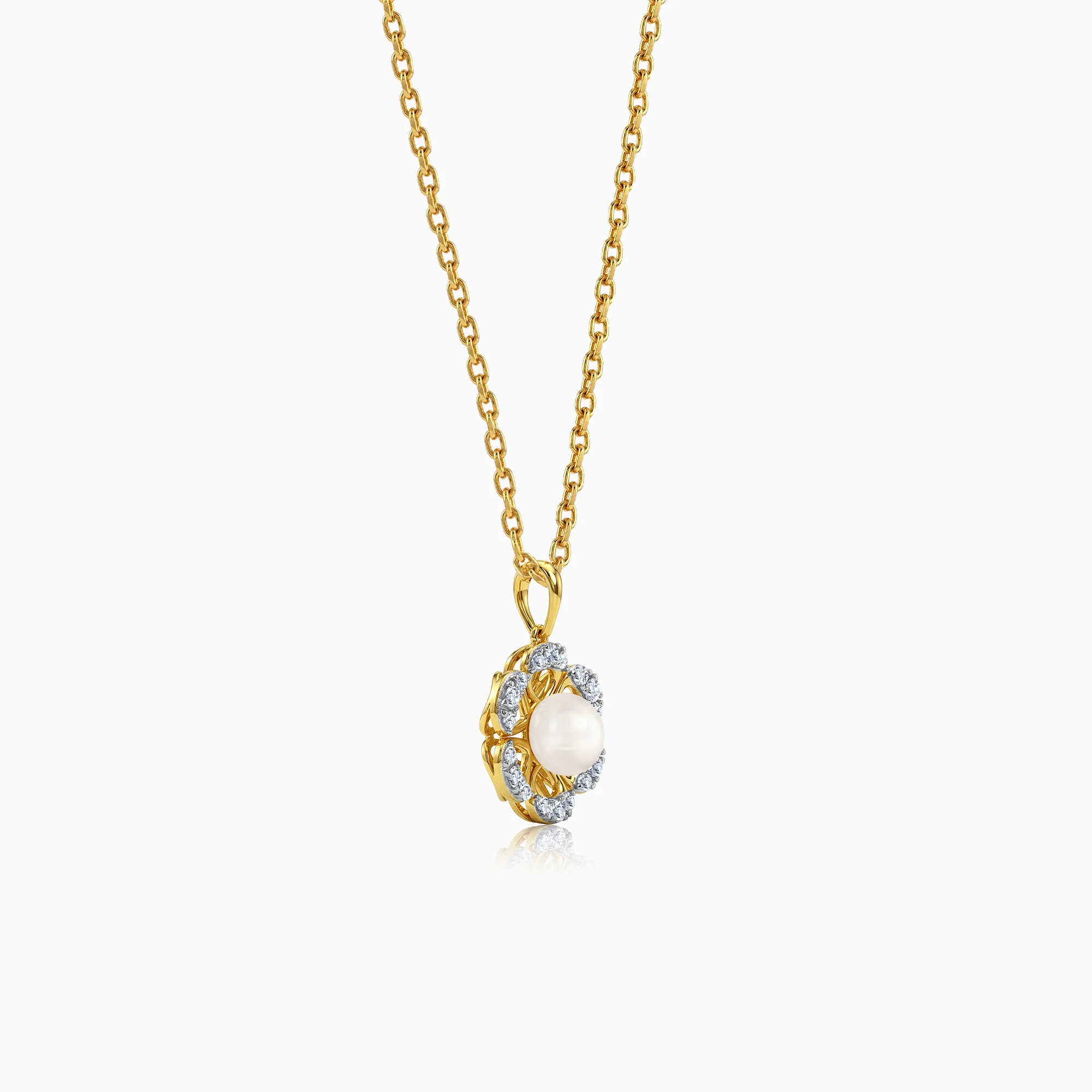 Gold Zahra Shine Lab Grown Diamond Pendant - Image 4