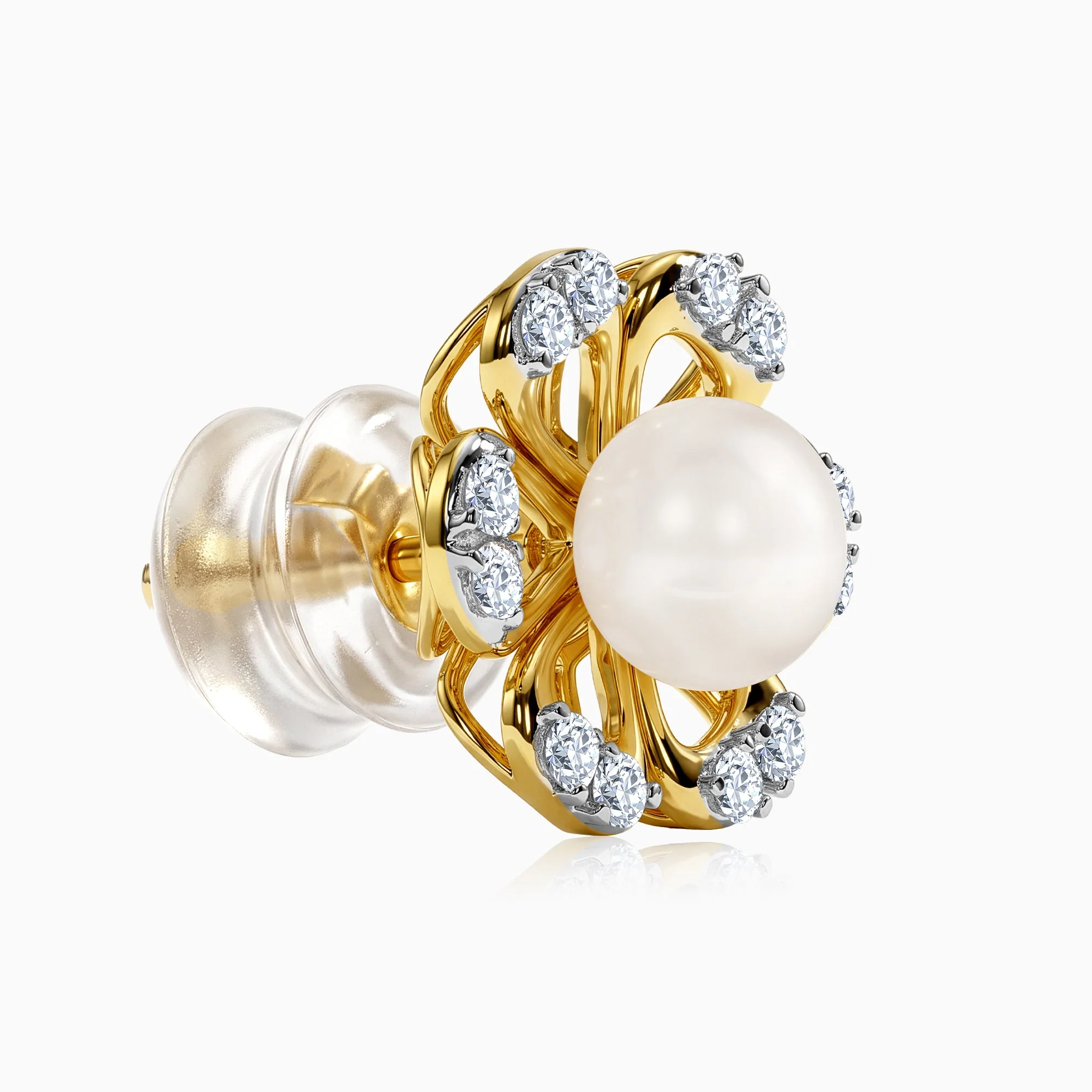 Gold Zahra Shine Lab Grown Diamond Studs - Image 4
