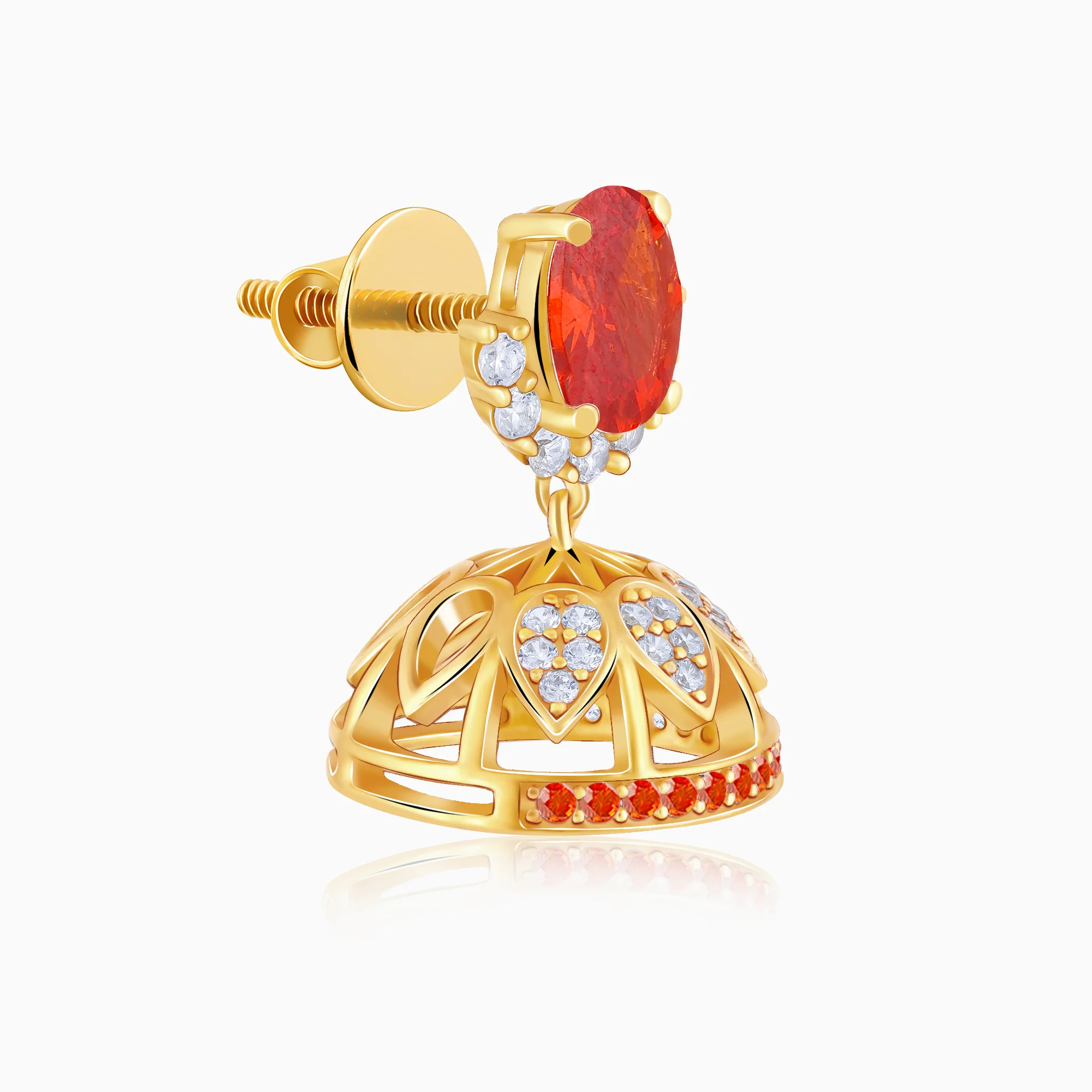 Golden Anuket Jhumki - Image 4
