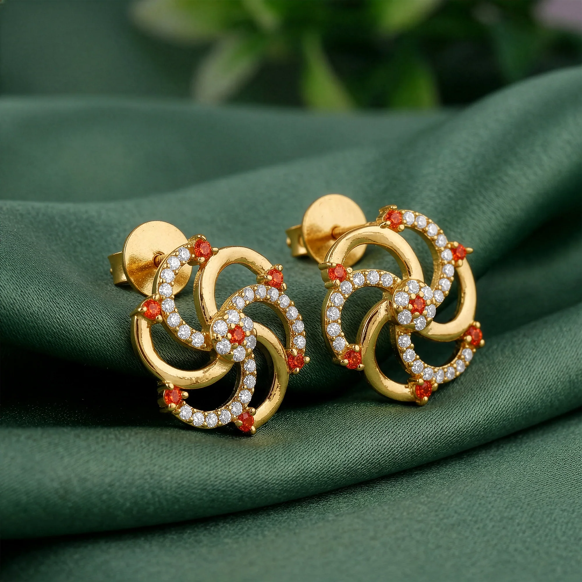 Golden Arianrhod Earrings - Image 2