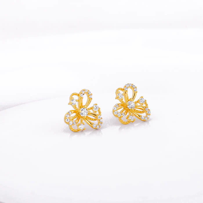 Golden Blóm Earrings - Image 2