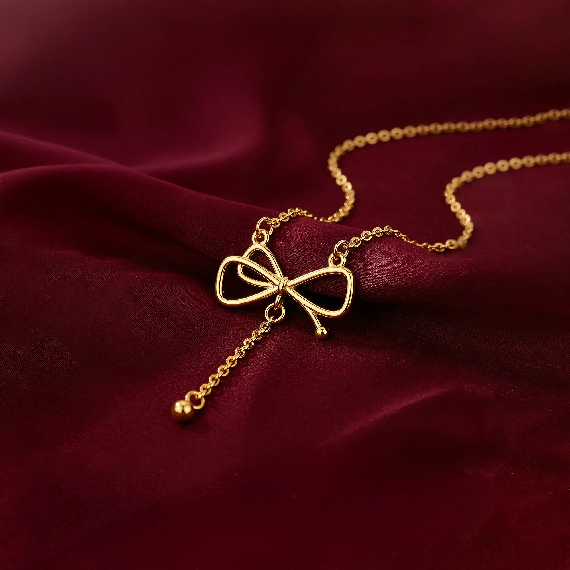 Golden Bowtiful Necklace - Image 2