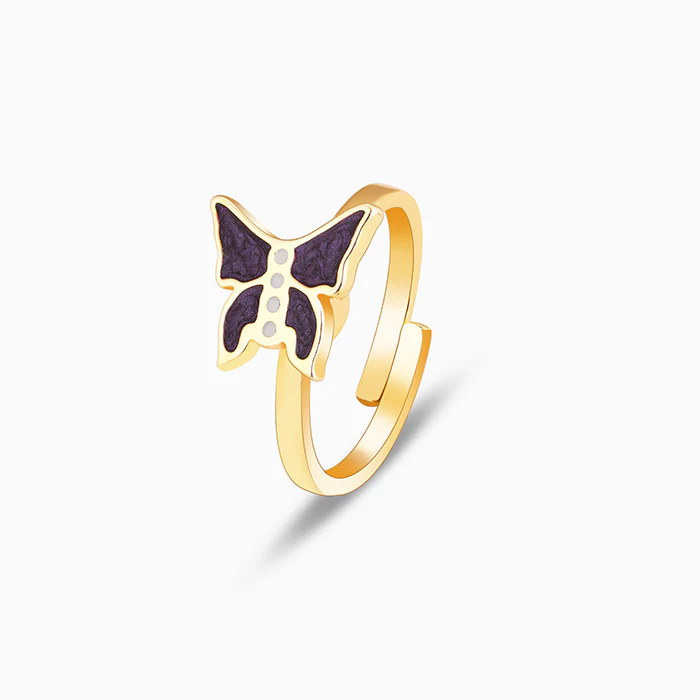Golden Butterfly Spin Ring - Image 4