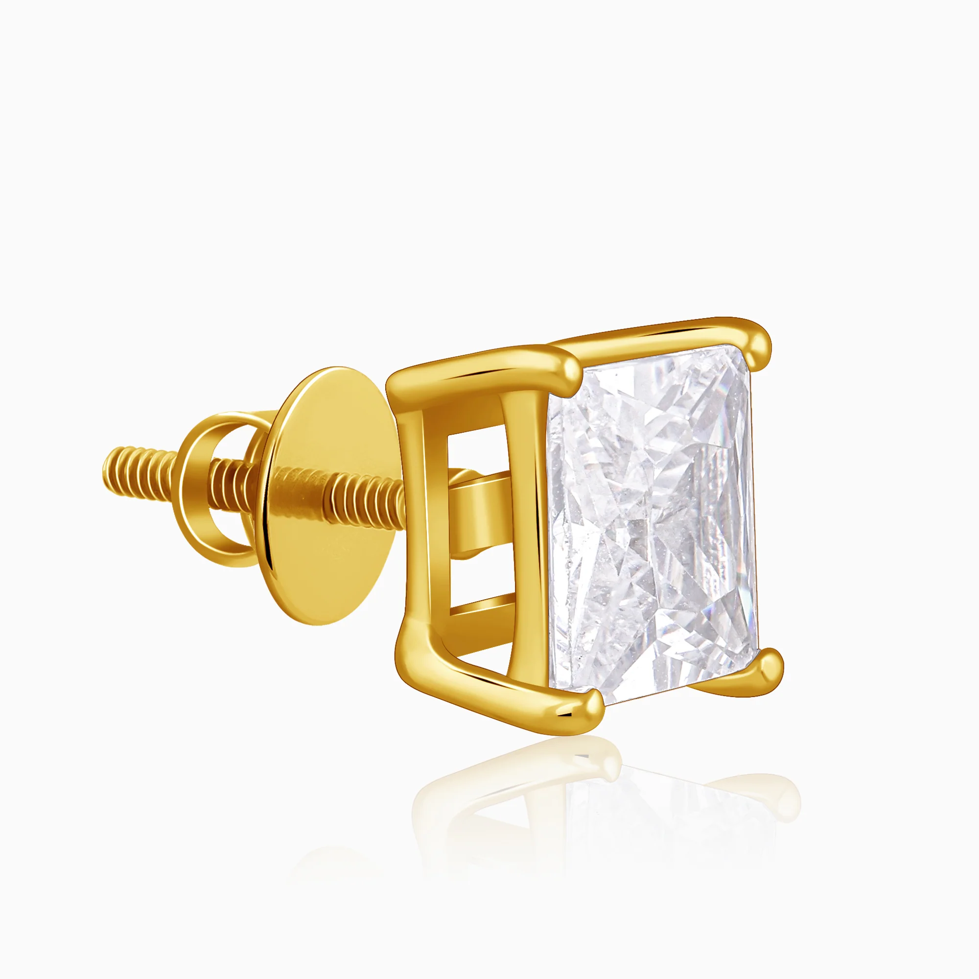 Golden Classy Zirconia Stud For Him - Image 6