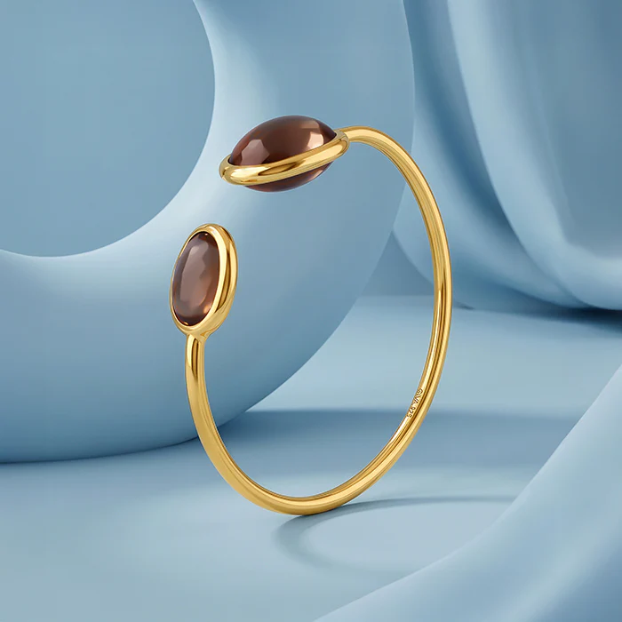 Golden Dual Essence Cuff Bracelet - Image 2