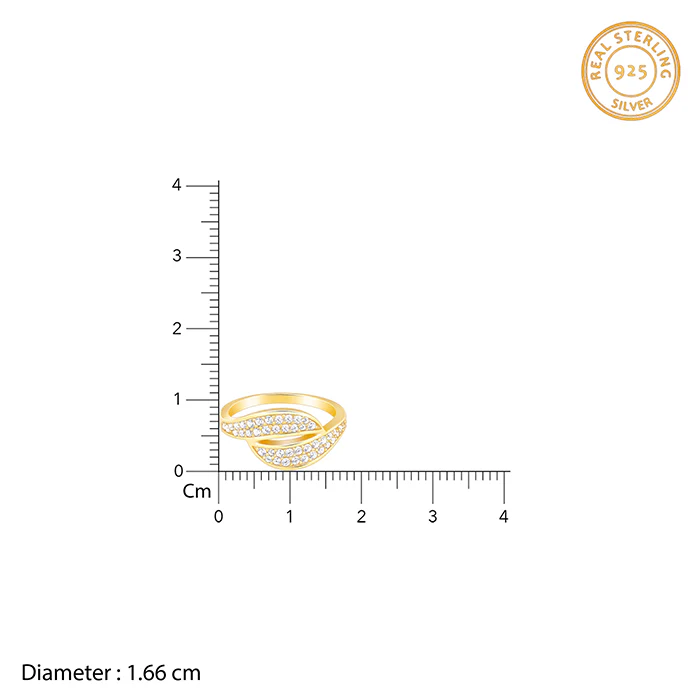 Golden Dual Wave Ring - Image 6