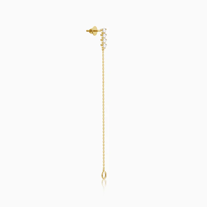 Golden Evangeline Dangler Earrings - Image 6