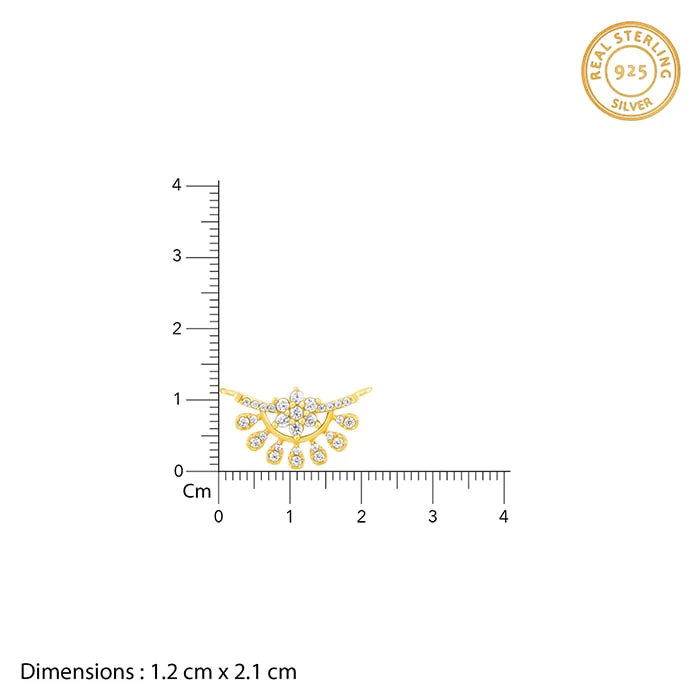 Golden Floral Moon Mangalsutra - Image 5