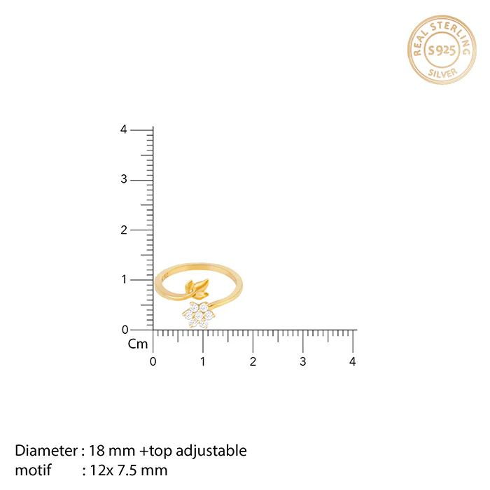 Golden Flower Girl Ring - Image 5