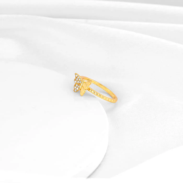 Golden Fluttery Wings Ring - Image 2