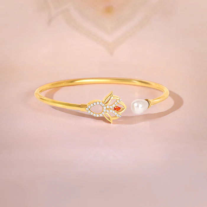 Golden Gauri Cuff Bracelet - Image 2