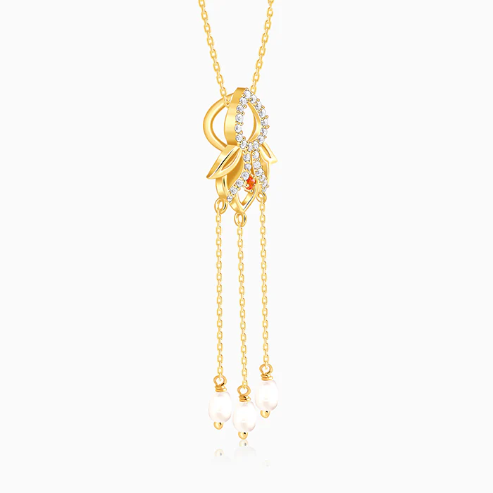 Golden Gauri Pendant With Link Chain - Image 4
