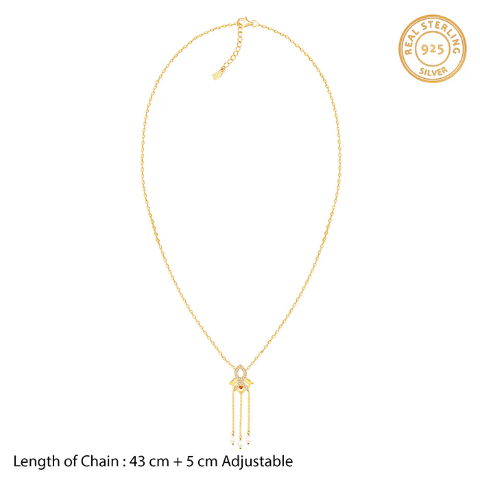Golden Gauri Pendant With Link Chain - Image 6