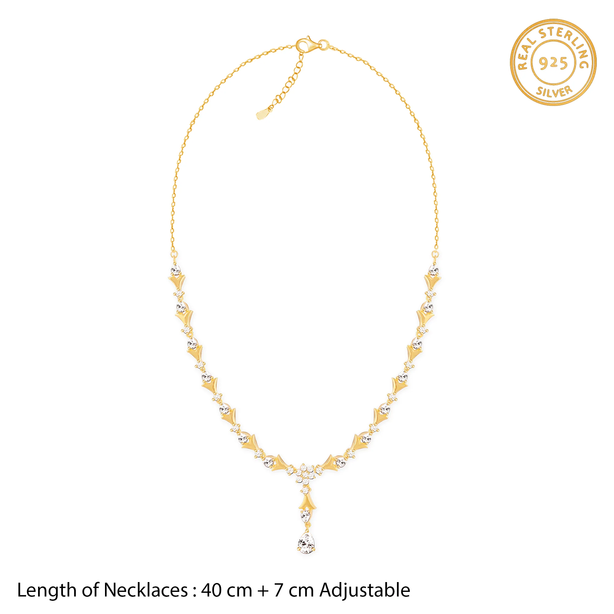 Golden Glinting Joy Zircon Pendant - Image 4