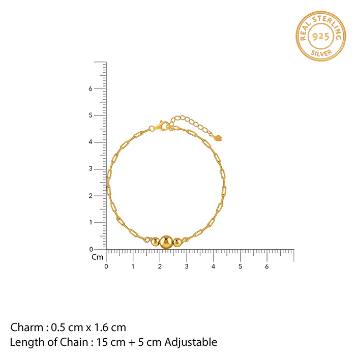 Golden Glowing Beads Bracelet - Image 4