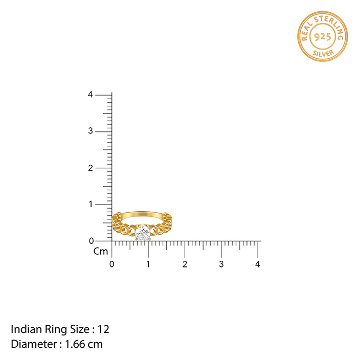 Golden Heart Cut-Out Ring - Image 4