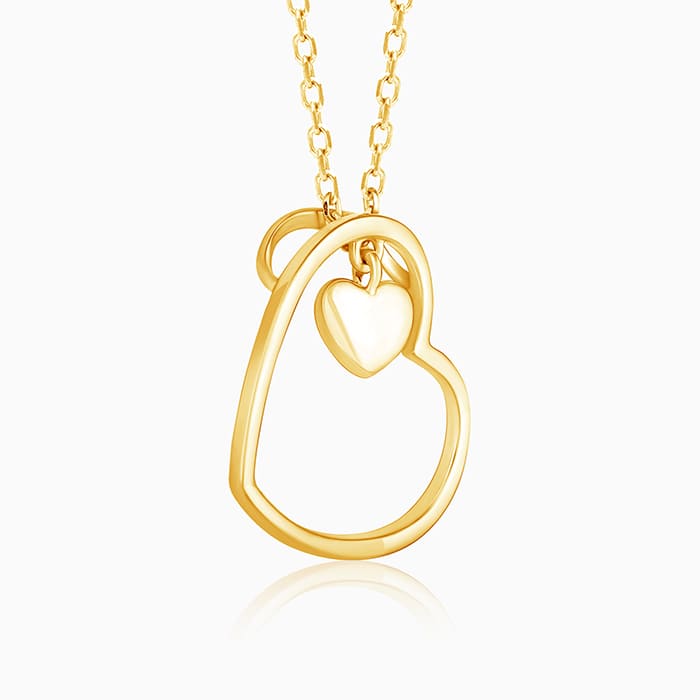 Golden Heart Necklace - Image 4