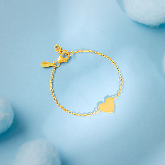 Golden Heartbeat Kids Bracelet (0 - 2 Years) - Image 2