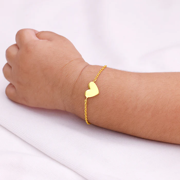 Golden Heartbeat Kids Bracelet (0 - 2 Years) - Image 3