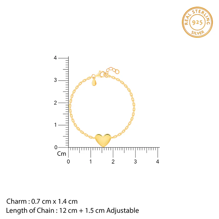 Golden Heartbeat Kids Bracelet (0 - 2 Years) - Image 4