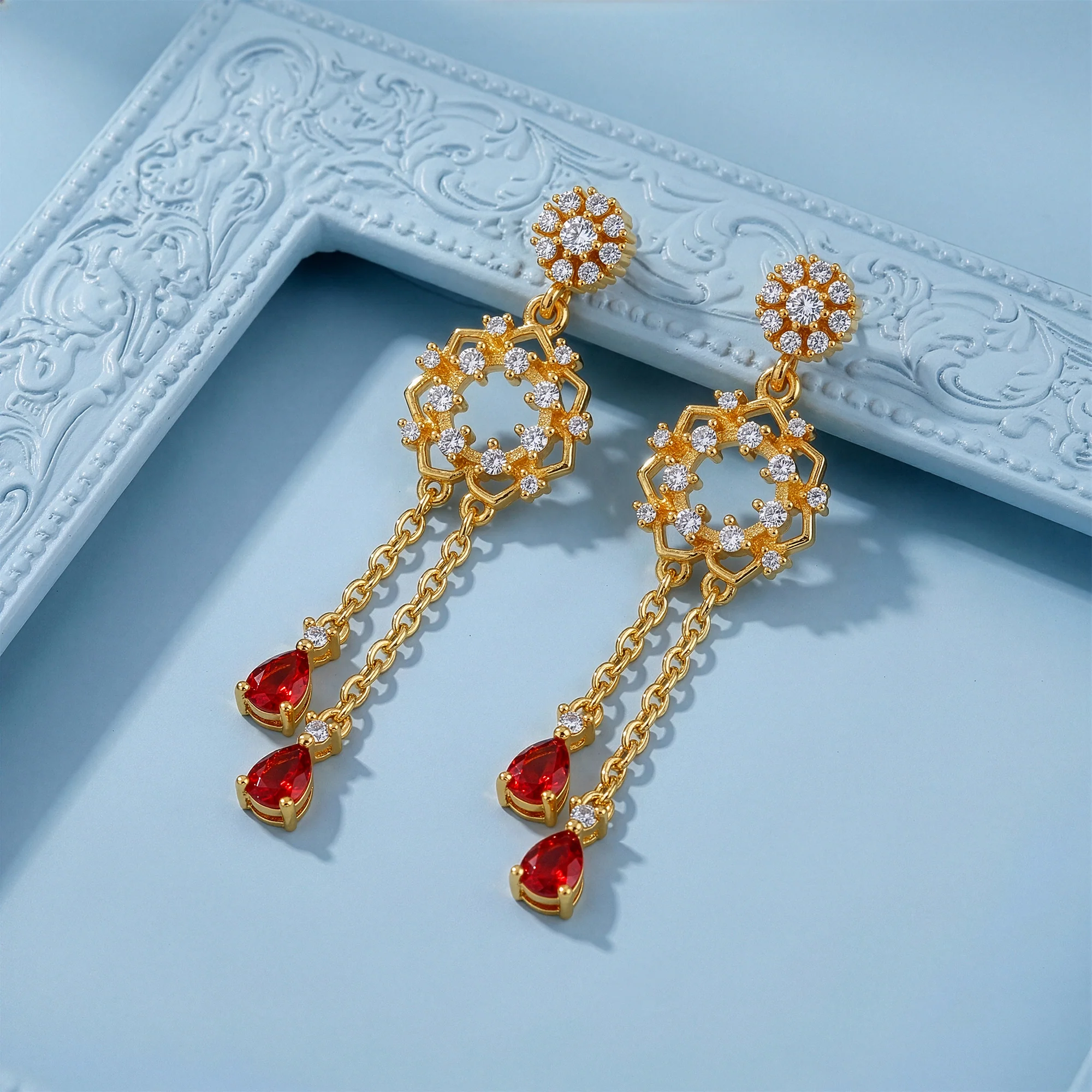 Golden Hecate Dangler Earrings - Image 2
