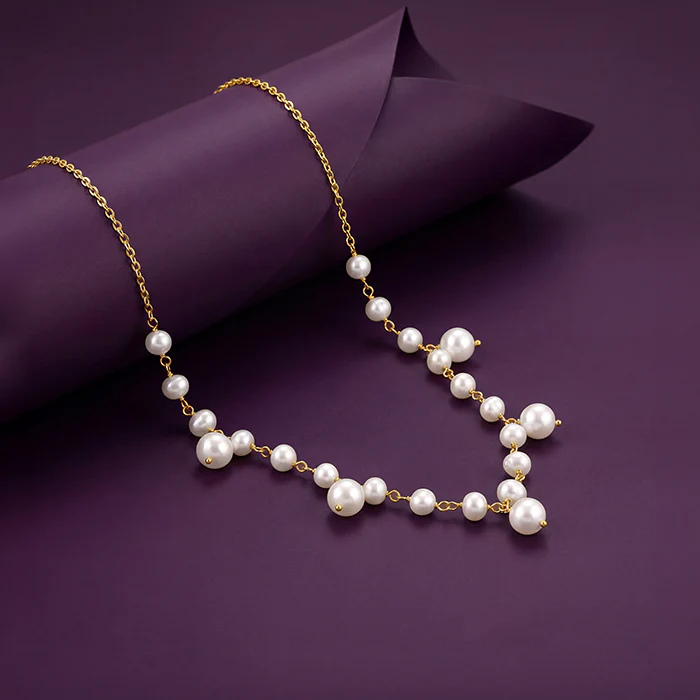 Golden Jamie Pearl Necklace - Image 2