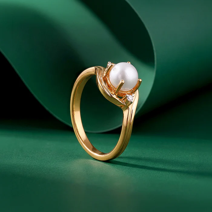 Golden Jane Pearl Ring (Size 12) - Image 2