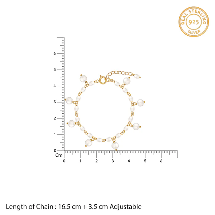 Golden Julianne Pearl Bracelet - Image 4