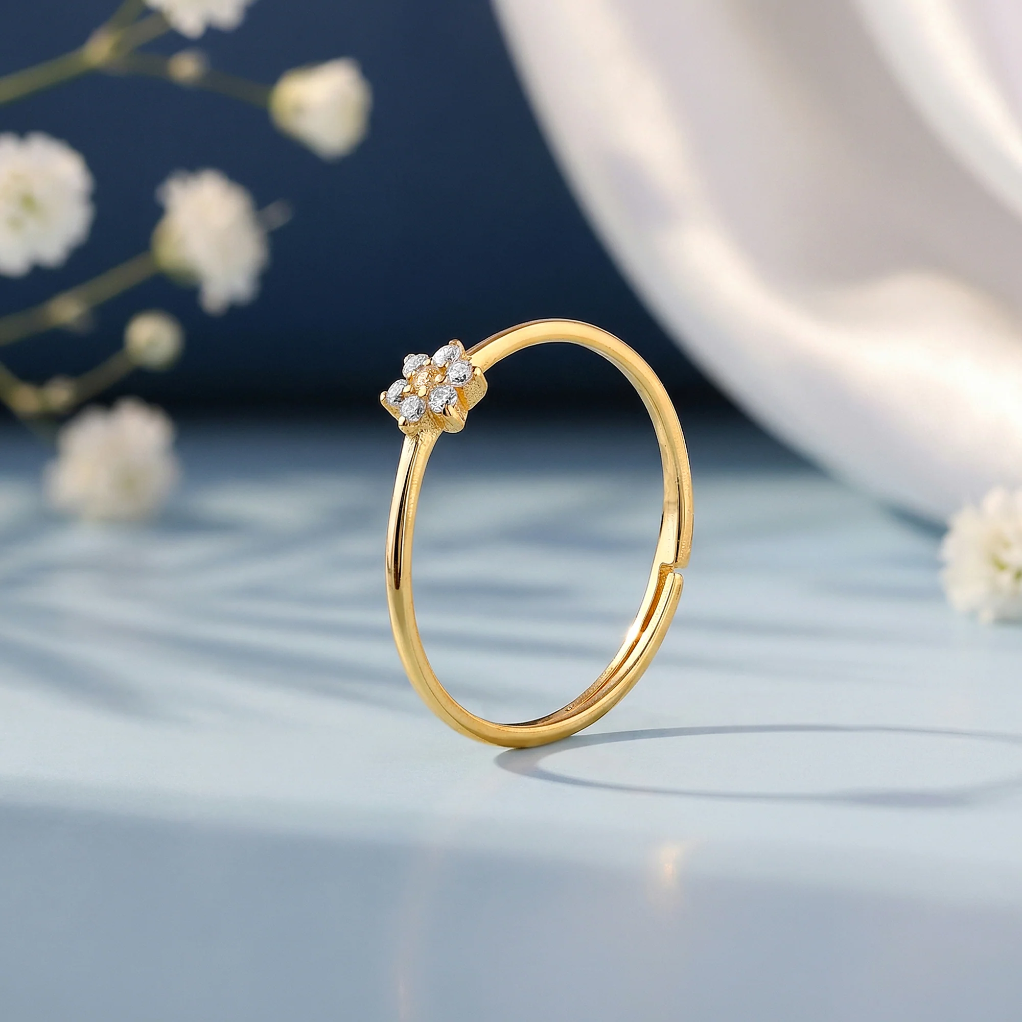 Golden Lovely Floret Ring - Image 2